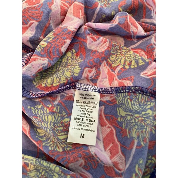 LuLaRoe Maxi Long Skirt Purple Floral Full Length Medium - Picture 5 of 7